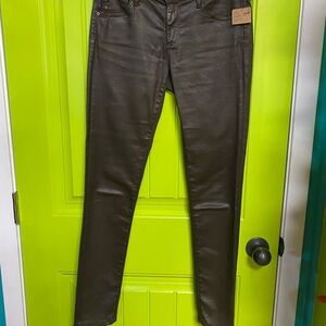 AG Adriano Goldschmied Dark Brown Skinny Jeans